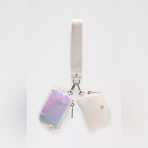 Lululemon dual pouch wristlet, iridescent, NWT